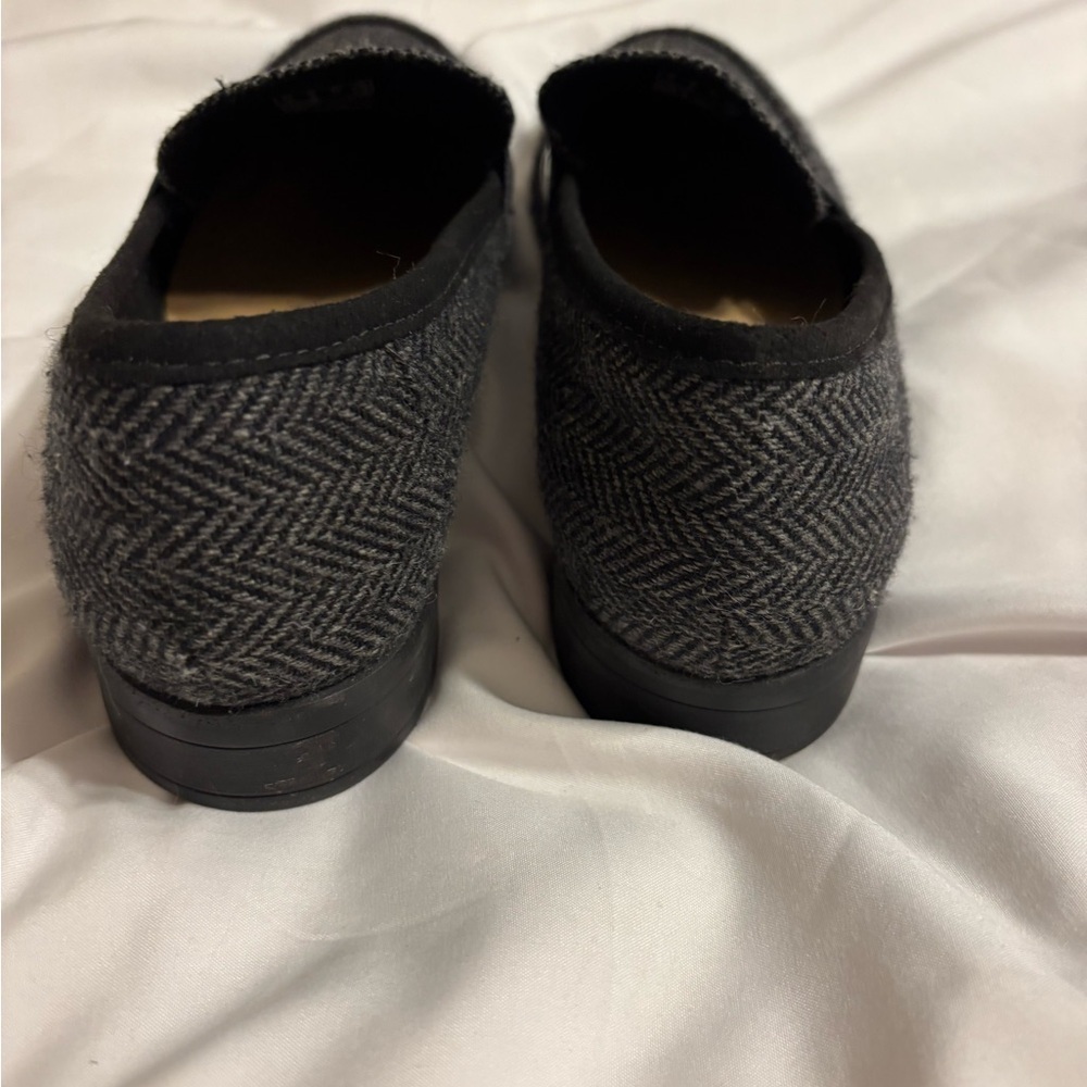 Clarks Tweed Penny Loafers Women’s Size 8 Classic Work Shoes - Picture 6 of 7